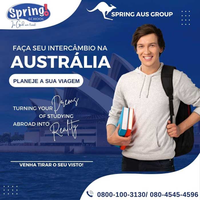 Faça seu intercâmbio na austrália, planeje a sua viagem! Turning your dreams of studying abroad into reality. Venha tirar seu visto! Entre em contato conosco: 0800-100-3130 / 080-4545-4596