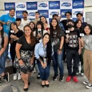 Alunos e Professores da Spring School pousando para foto no dia do segundo simulado ILTS.